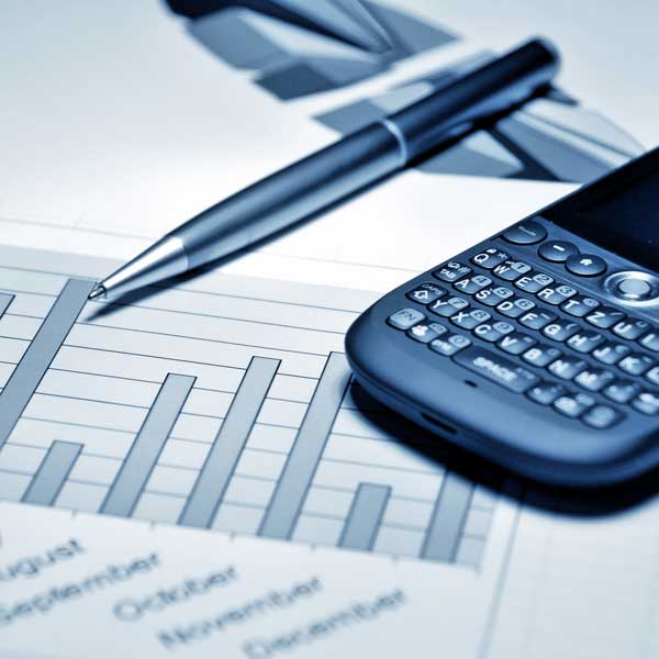 bar chart and calculator